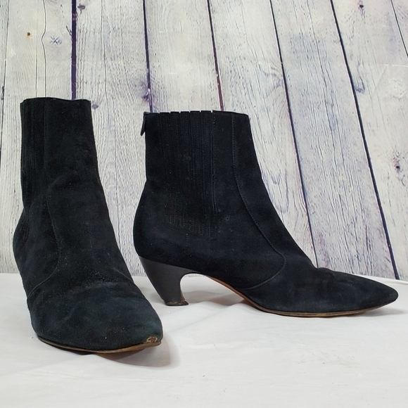 LABUCO Black Suede Ankle Boots in Size 38 - Picture 1 of 16